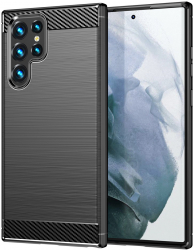 Husa Protectie pentru Samsung Galaxy S23 Ultra S918 Carbon Xtreme Armor U218 Deep Dark 