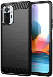 Carcasa de protectie compatibila cu Xiaomi Redmi Note 10 Pro Max / Note 10 Pro Carbon CN720 Black 