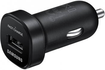 Incarcator auto Samsung cu tehnologie fast charge 1xUSB Negru 