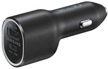 Incarcator auto Samsung Fast Charge 25W Dual Port Negru 