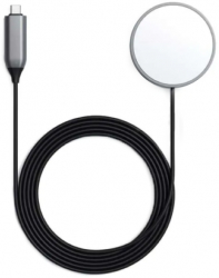 Incarcator magnetic Wireless Apple pentru iPhone 11/12/13 putere incarcare 7.5-15W cablu de 1.5m Space Gray 