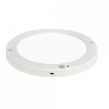 Plafoniera cu senzor de miscare Martha-18W PRO Alb Culoare lumina selectabila 3000/4500/6000K 1530 lm aplicata sau incastrata 
