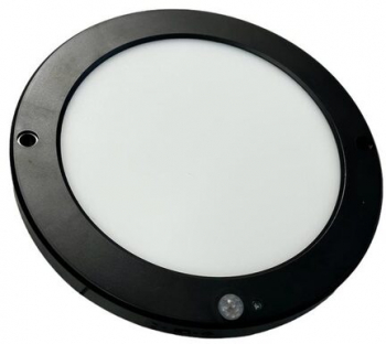 Plafoniera cu senzor de miscare Martha-18W PRO Negru Culoare lumina selectabila 3000/4500/6000K 1530lm aplicata sau incastrata 