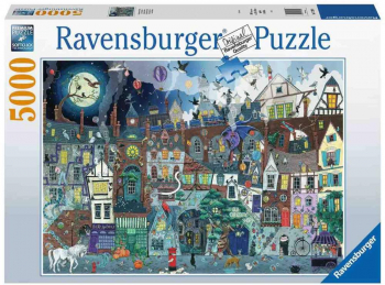 Puzzle 5000 piese Ravensburger - Strada victoriana 