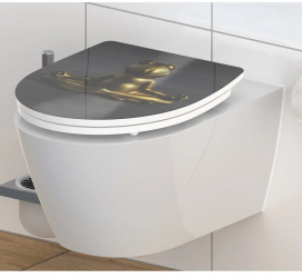 SCHUTTE Scaun toaleta Duroplast inchidere silentioasa RELAXING FROG 