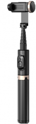 Selfie Stick cu Trepied Stabil si Telecomanda Silicon 73cm Z56 Negru 