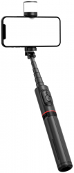 Selfie Stick Fix Wireless Aluminiu 77cm LED Trepied Z232 Negru 