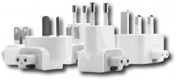 Set de incarcare pentru Apple iPhone din 5 buc adaptori priza World Travel Alb 