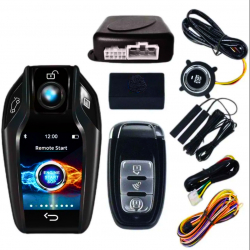 Sistem smart alarma auto cu telecomanda LSD aplicatie telefon pornire la distanta a motorului gasirea masinii si alte functii 2 telecome