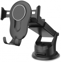 Suport Auto Telefon pentru Parbriz /Bord/Grila Ventilatie Extendable Arm F268 Negru 