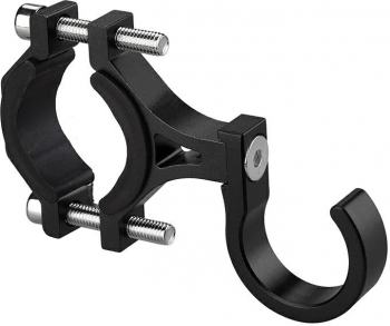 Suport de bicicleta pentru sticla cu apa sau accesorii cu carlig montare pe ghidon metal si plastic Negru 