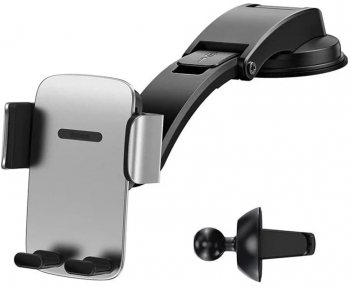 Suport pentru telefon cu prindere universala Gravity Grip F158 Silver 