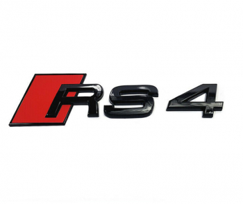 Emblema RS4 Audi Sline negru 