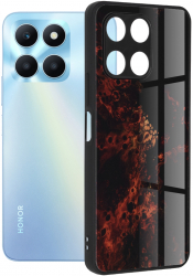 Husa Cu Grad Ridicat de Protectie pentru Honor X6a Premium Y424 Hard Plastic Elegant Ruby Nebula 