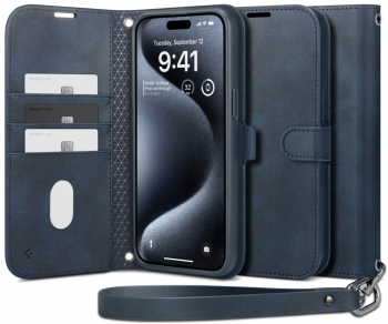 Husa Cu Grad Ridicat de Protectie pentru iPhone 15 Pro Xtreme Armor Y262 Piele ecologica Navy 