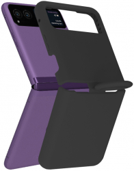 Husa Cu Grad Ridicat de Protectie pentru Motorola Razr 40 Ergonomic Y383 Siliciu Intense Darkness 