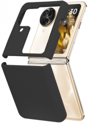 Husa Cu Grad Ridicat de Protectie pentru Oppo Find N3 Flip Precision Shell Y388 Siliciu Intense Darkness 