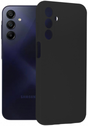 Husa Cu Grad Ridicat de Protectie pentru Samsung Galaxy A15 4G/A15 5G Precision Fit Y283 Siliciu Intense Darkness 