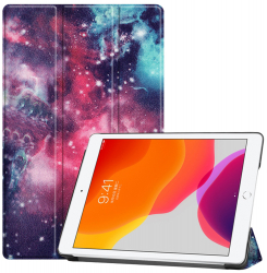 Husa Cu Grad Ridicat de Protectie pentru Tableta iPad 10.2 2019/2020/2021 Advanced Style FoldPro N67 Nanotextil Galaxy 