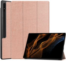 Husa Cu Grad Ridicat de Protectie pentru Tableta Samsung Galaxy Tab S8 Ultra/S9 Ultra Premium FoldPro N42 Nanotextil Rose Gold 