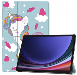 Husa Cu Grad Ridicat de Protectie pentru Tableta Samsung Galaxy Tab S9 Plus/S9 FE Plus Stylish Look FoldPro N41 Nanotextil Unicorn 