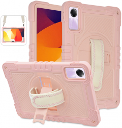Husa Cu Grad Ridicat de Protectie pentru Tableta Xiaomi Redmi Pad SE Xtreme Armor StripeShell N156 Lexgard Roz 