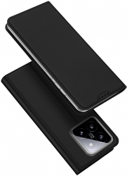Husa Cu Grad Ridicat de Protectie pentru Xiaomi 14 Sleek Defense Y306 Thermoresistant plastic Intense Darkness 