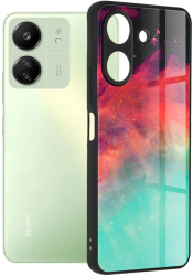 Husa Cu Grad Ridicat de Protectie pentru Xiaomi Elegant Rubymi 13C 4G/Poco C65 Elite Content Y30 Hard Plastic Fiery Ocean 