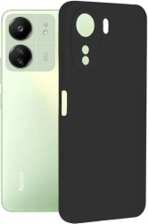 Husa Cu Grad Ridicat de Protectie pentru Xiaomi Redmi 13C 4G/Poco C65 Advanced Style Y96 Siliciu Intense Darkness 