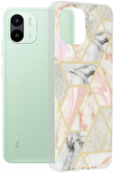 Husa Cu Grad Ridicat de Protectie pentru Xiaomi Redmi A1/A2 Premium B561 Thermoresistant plastic Soft Rose Hex 