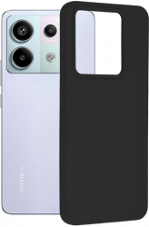 Husa Cu Grad Ridicat de Protectie pentru Xiaomi Redmi Note 13 Pro 5G/Poco X6 Advanced Style Y408 Siliciu Intense Darkness 