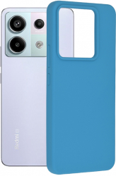Husa Cu Grad Ridicat de Protectie pentru Xiaomi Redmi Note 13 Pro 5G/Poco X6 Advanced Style Y410 Siliciu Albastru 