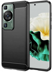 Husa Protectie pentru Huawei P60/P60 Pro UltraX Carbon Silicone G1304 Termoplastic Negru 