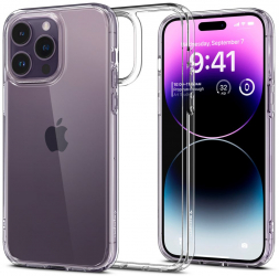 Husa Protectie pentru iPhone 14 Pro Max UltraX Ultra Hybrid G2598 Silicon Flex Crystal Clear 