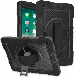 Husa Protectoare pentru Tableta iPad 9.7 2017/2018 Advanced Case StripeShell V130 PC Intense Darkness 