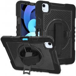 Husa Protectoare pentru Tableta iPad Air 4/5 2020/2022/iPad Pro 11 2018/2020/2021/2022 Compact StripeShell V122 PC Intense Darkness 