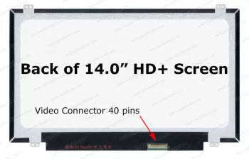 Laptop display 14.0 inch HD+ 1600x900 B140RW02 with brakets 40 pin 