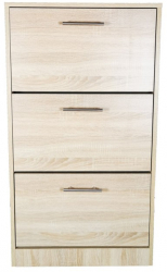 Pantofar GN Varna 3 usi stejar alb 63x24x117 cm 