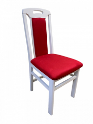 Scaun living SB Tim alb/rosu 40x43x96 cm 