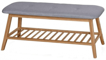 Suport pantofi HM ST15 100x30x44 cm gri/natur