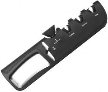 Aparat Profesional de Ascutit Cutite si Foarfeci LUDORA 4 in 1 ascutire finisare slefuire indreptare Negru