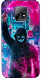 Husa pentru Xiaomi Redmi Note 9 Pro din Silicon Model Anonymous Hacker - 7 