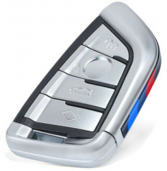 Carcasa Cheie Auto Telecomanda pentru BMW G11 G15 G29 G30 cu 4 Butoane fara Electronica Culoare Negru/Gri 