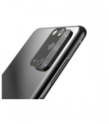 Folie pentru camera foto-video compatibila cu Samsung Galaxy S20 rama metalica cu sticla securizata servetele pentru degresare incluse 