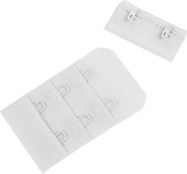 Set 2 extensii fixe pentru sutien latime 34 mm Alb 