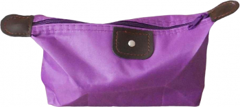 Portfard textil usor lavabil cu detalii din piele ecologica 19 × 10 × 6 5 cm Violet 