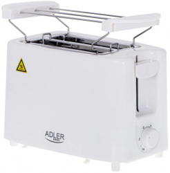 Toaster de paine AD 3223 900W Pentru doua felii 6 nivele Incalzire Alb 