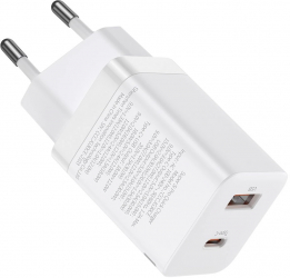 Incarcator retea Baseus Super Pro USB / USB - C 30W Alb 