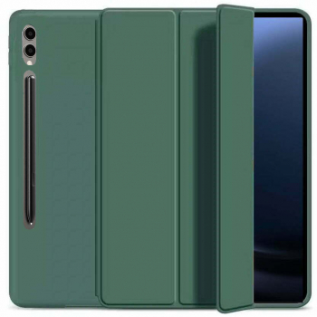 Husa Smart Cover pentru Samsung Galaxy Tab S9 FE Plus 12.4 inch 2023 Ultra Slim - Verde Marin 