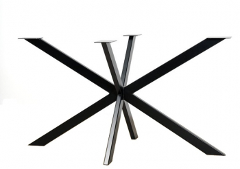 Picior negru din metal pentru masa SPIDER 1000x700x720 mm 